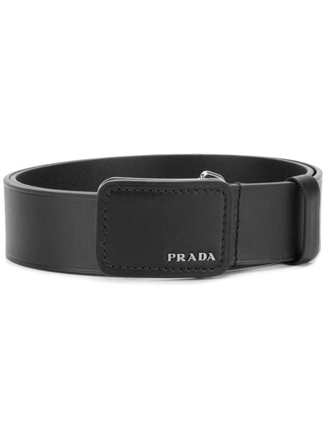 prada black square buckle belt|prada buckle leather belt.